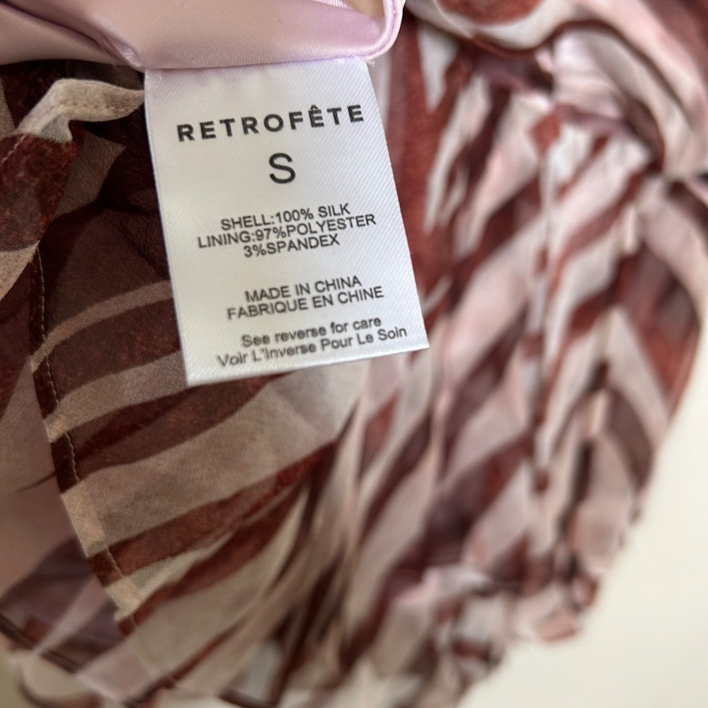Retrofête Shaniece Dress in Earl Rose Zebra - Picture 12 of 16
